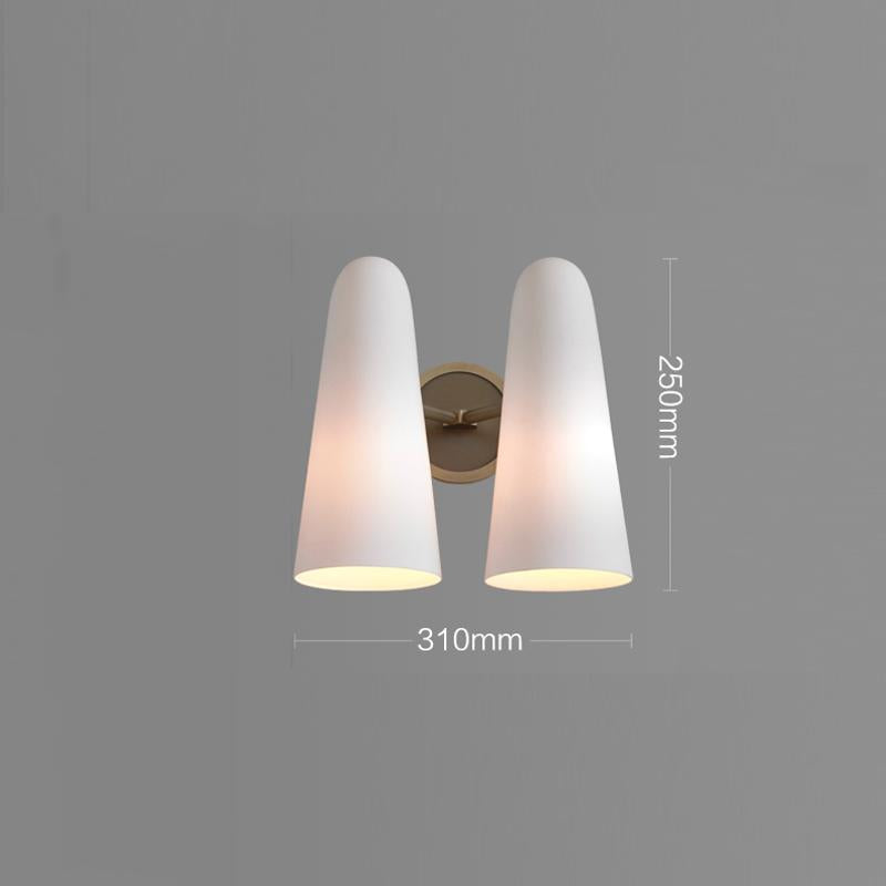 Montfaucon Double-headed Brass  Wall Sconce-konalight