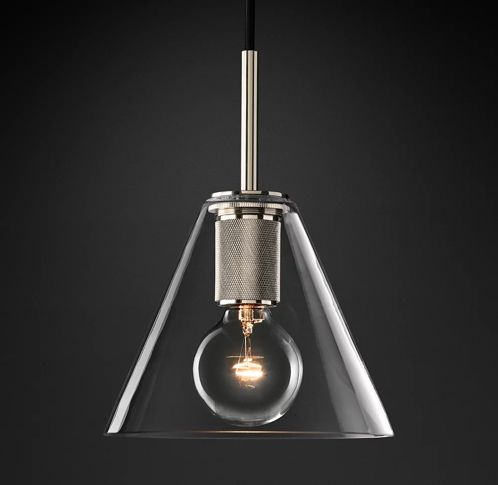 Utilitaire Shade Glass Pendant Light-konalight
