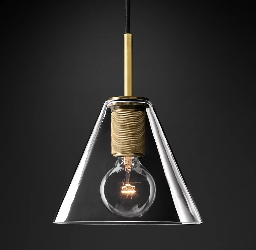 Utilitaire Shade Glass Pendant Light-konalight