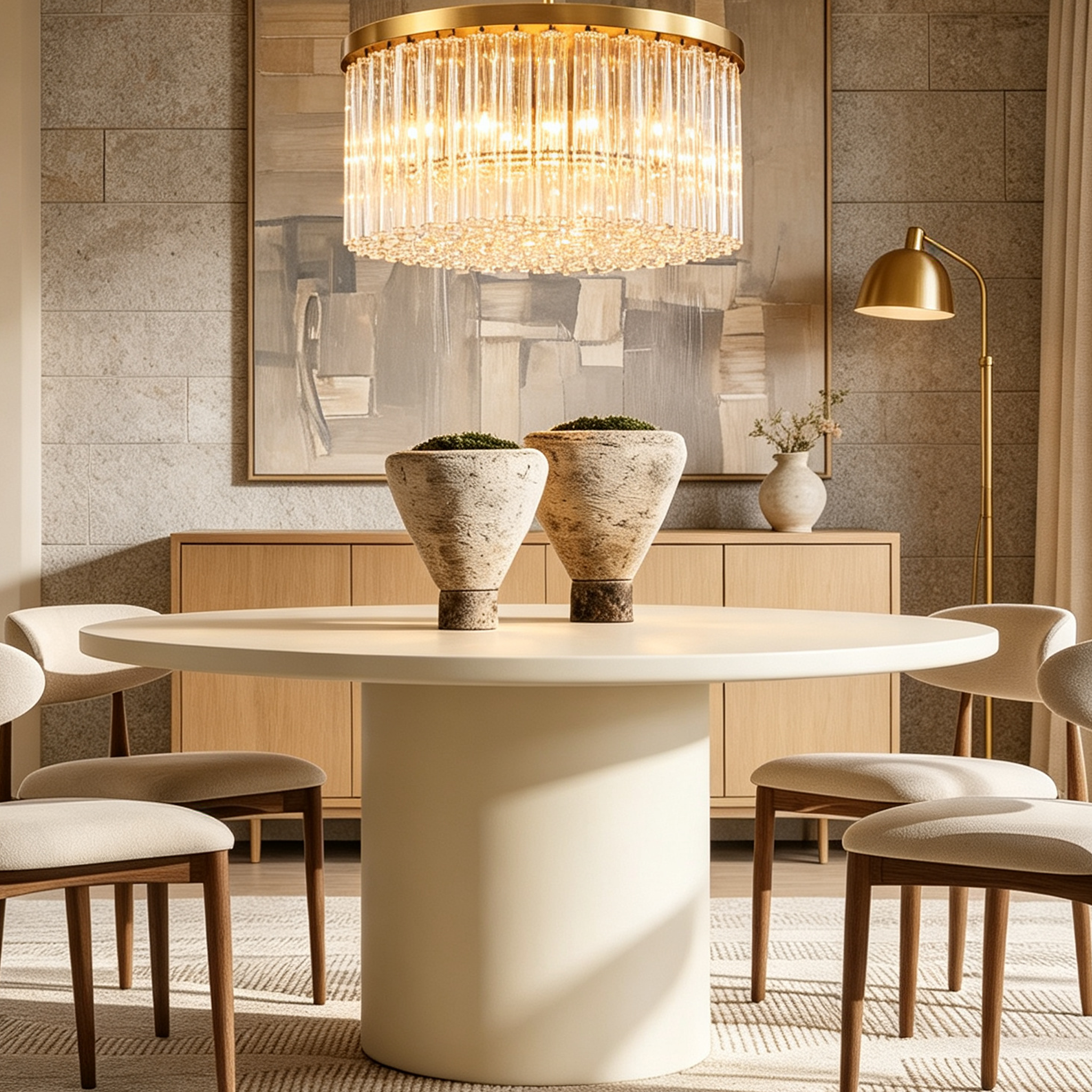 CIELO Round Chandelier 36" For Living Room