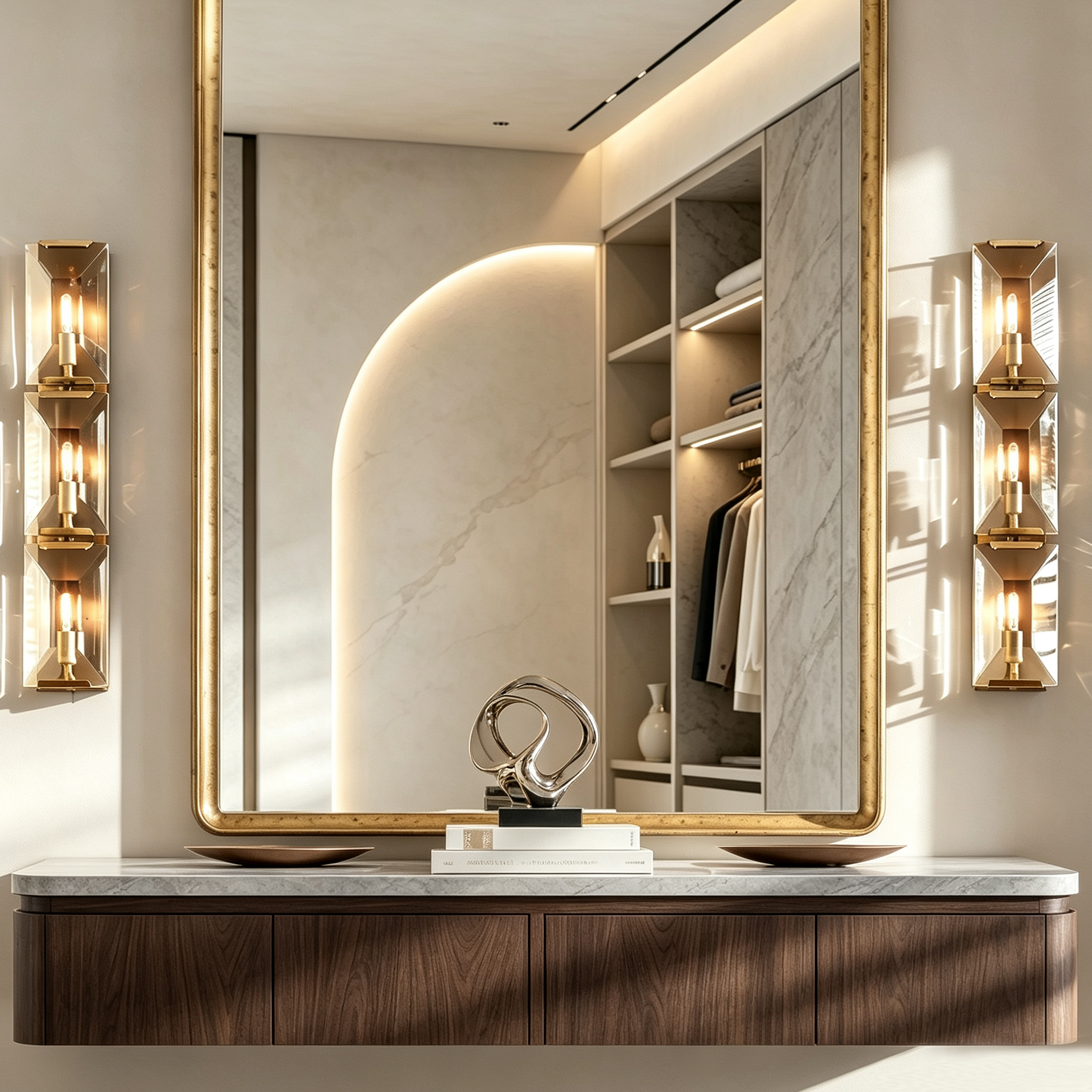 Harlow Crystal Triple Sconce