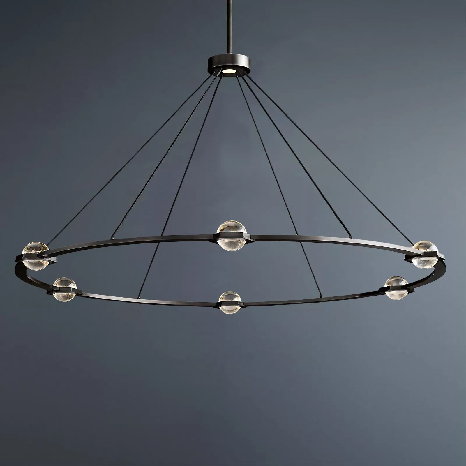 Éclatant Vintage Round Chandelier 60"-konalight