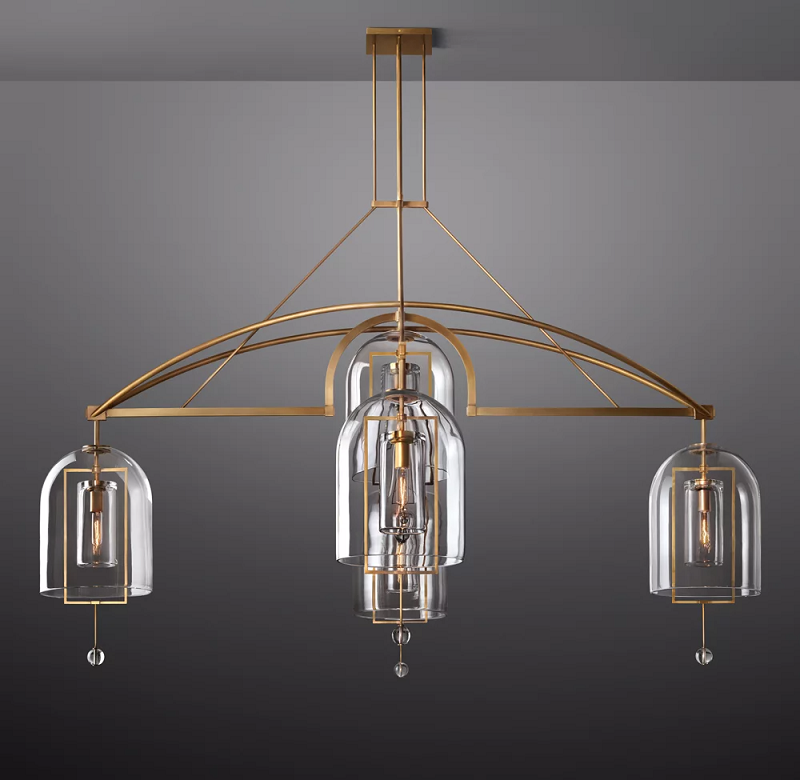Fulcrum Round Chandelier 85" For Living Room