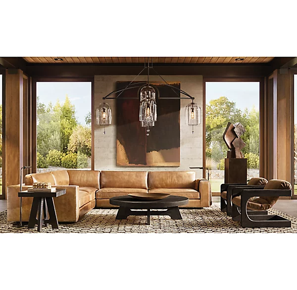 Fulcrum Round Chandelier 85" For Living Room-konalight