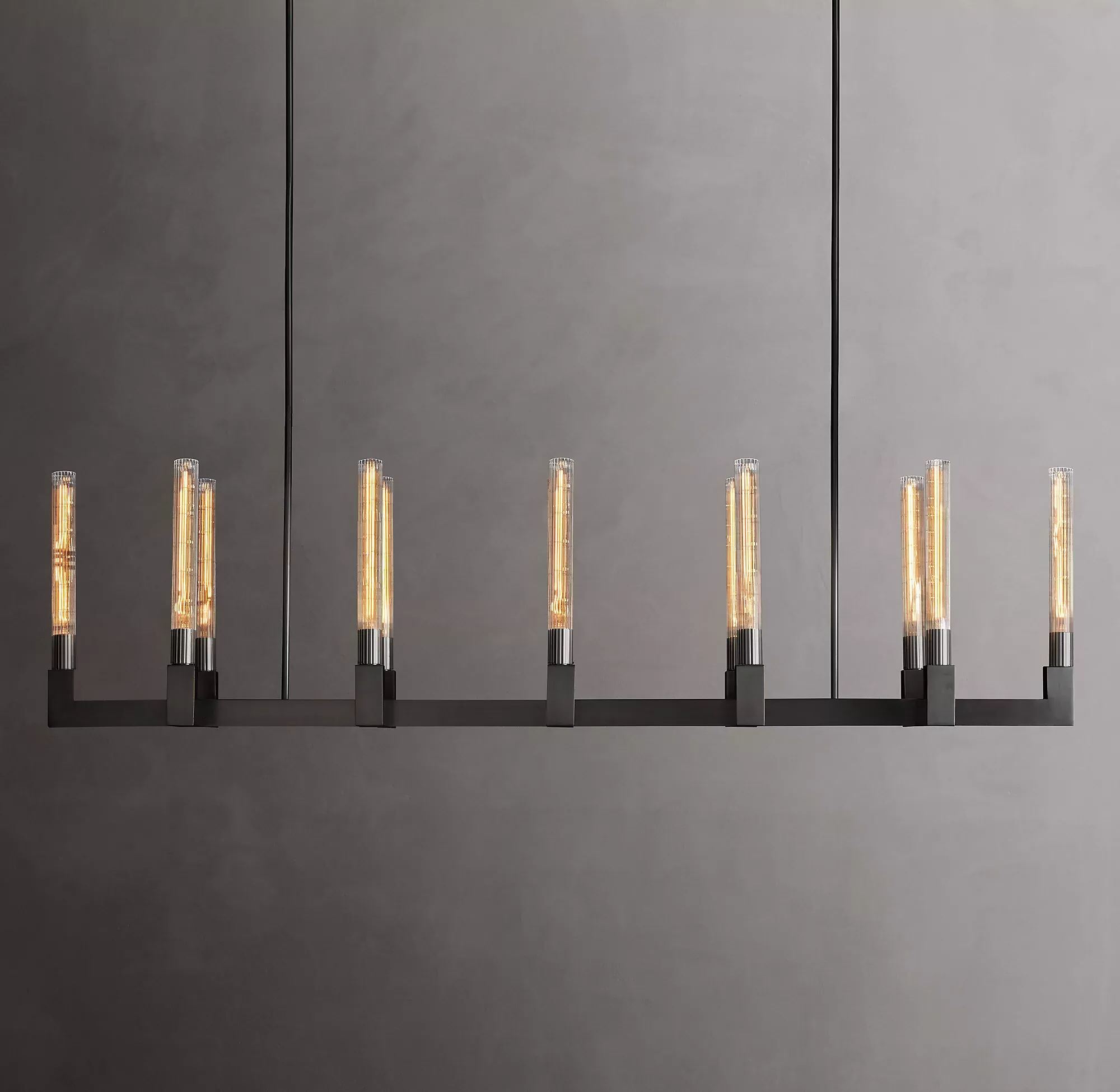 Cannele Linear Chandelier 67" For Kitchen Island-lampselegant