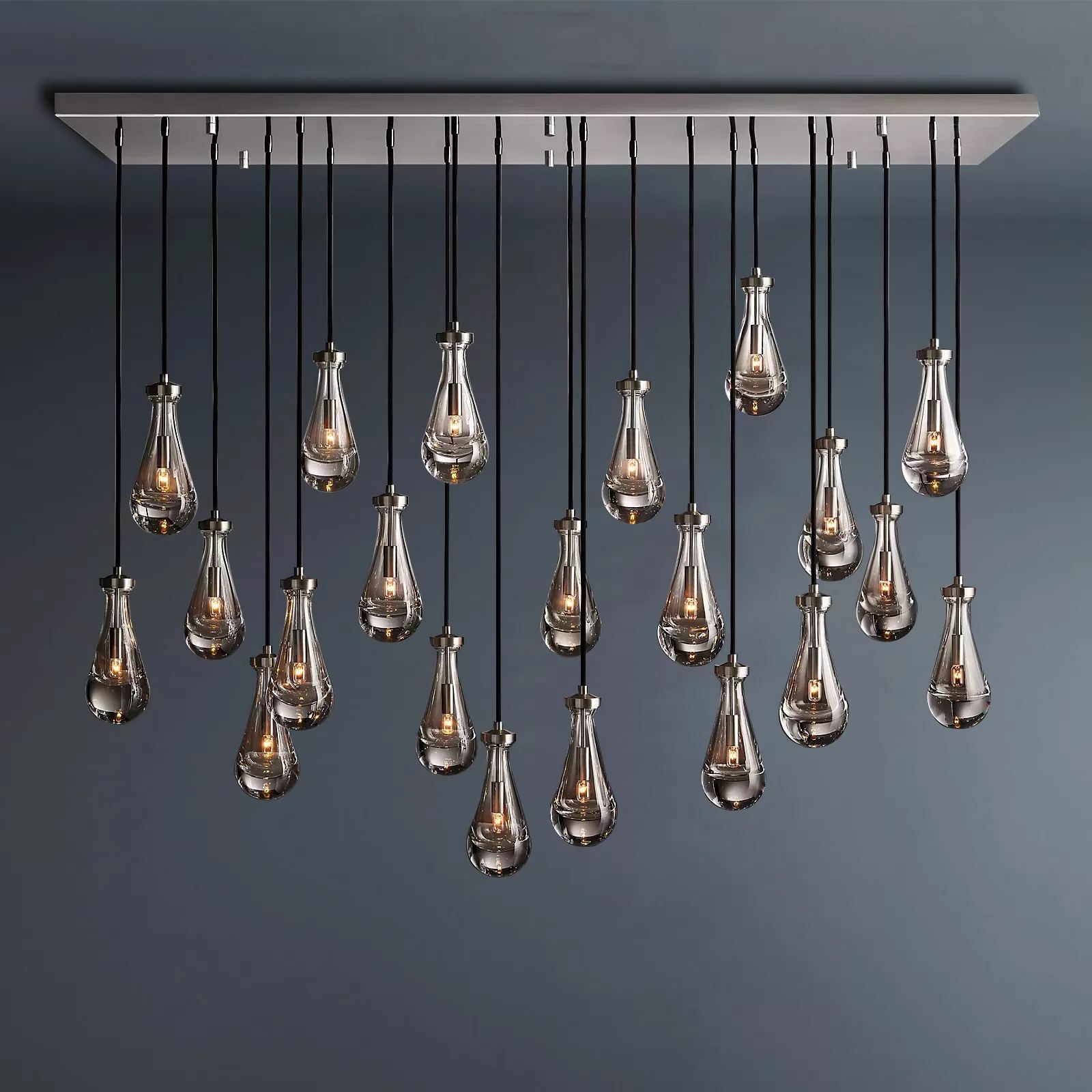 Raindrop Rectangular Chandelier 72"-konalight