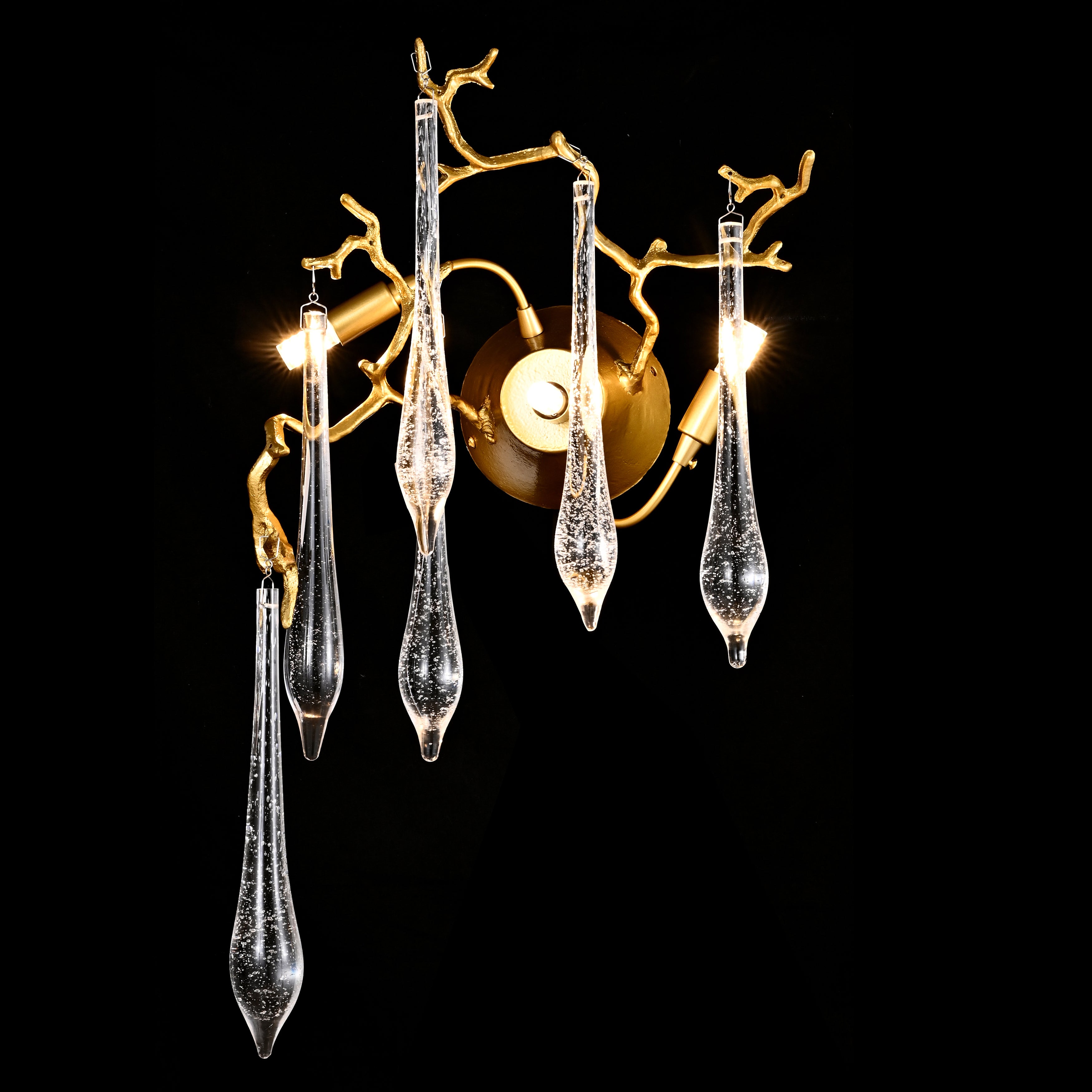 Branching Teardrop Wall Sconce-konalight