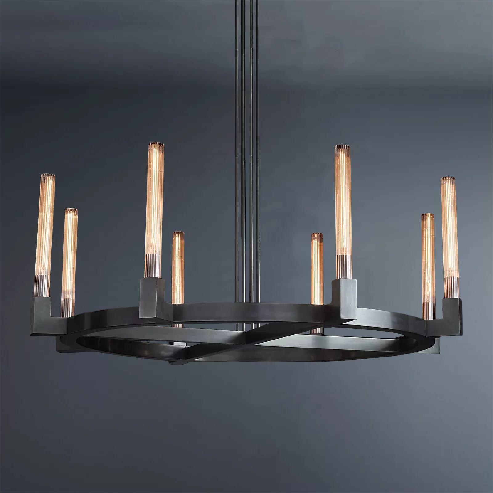 Cannele Round Chandelier 48" For Living Room-konalight