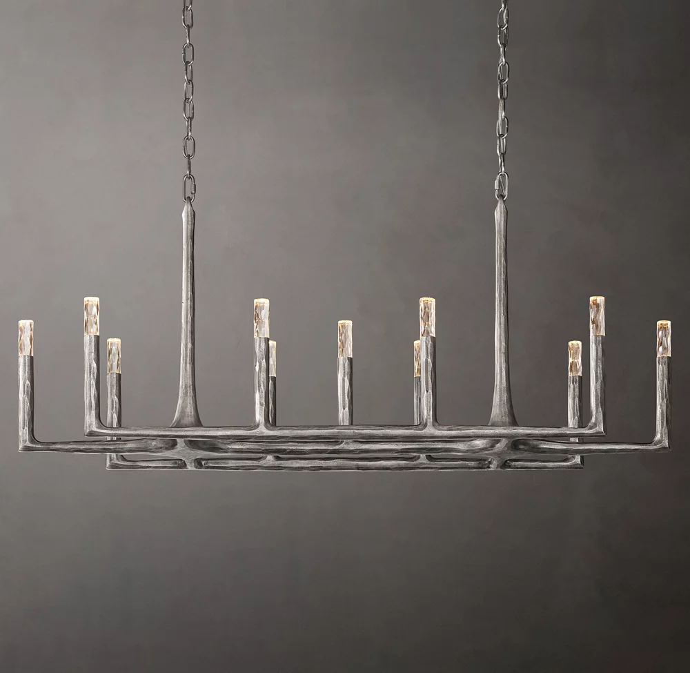 Thaddeus Linear Chandelier 54" 11-Lights For Living Room-konalight