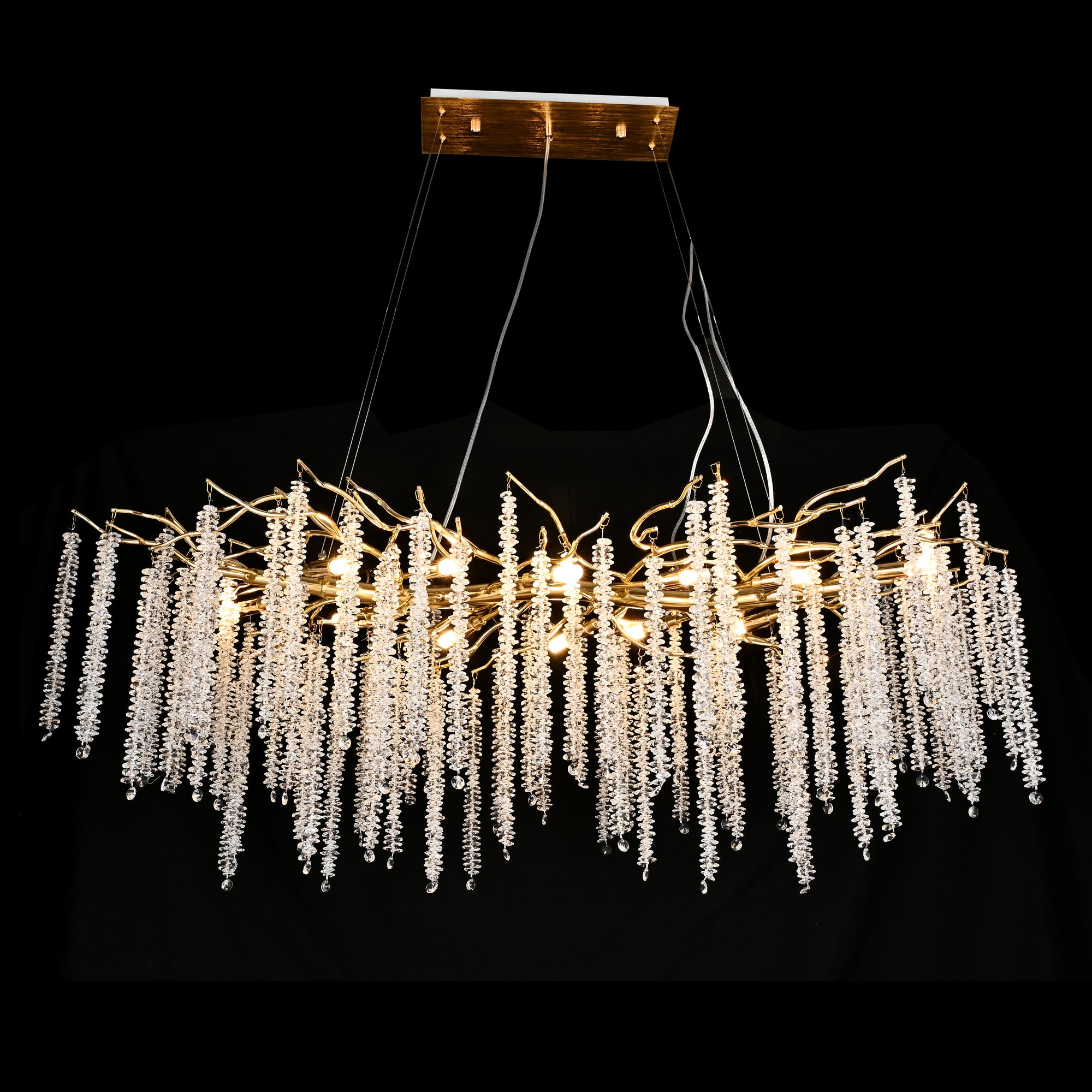 Branching Crystal Chandelier-konalight