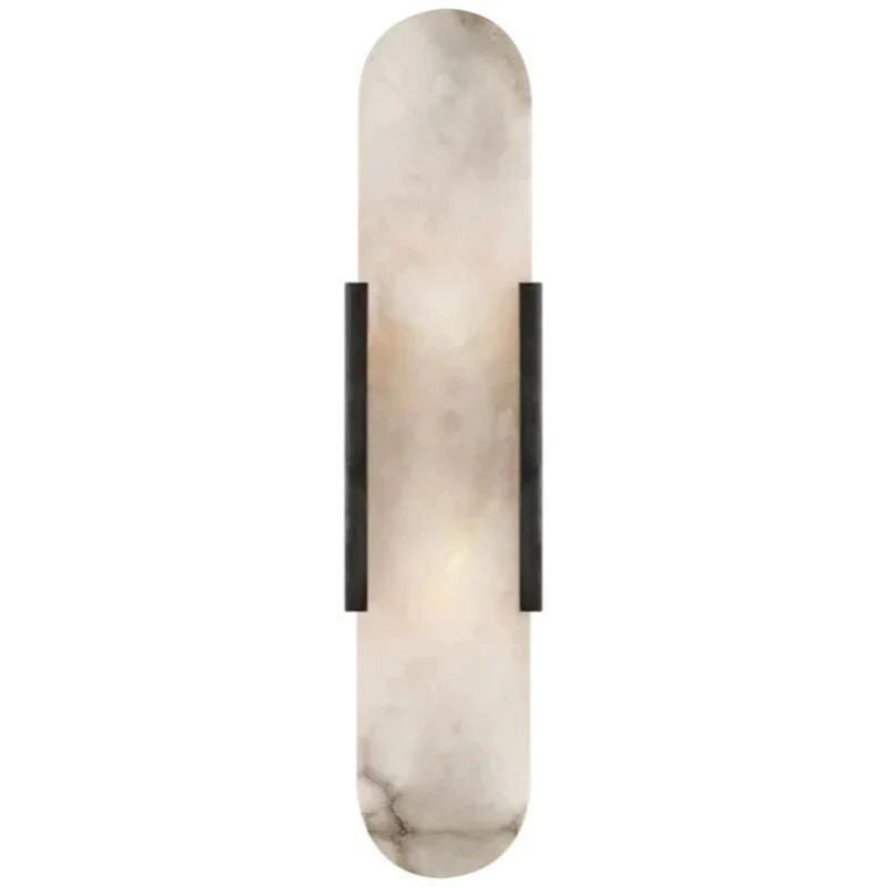 Alabaster Linear Wall Sconce For Hallways-konalight