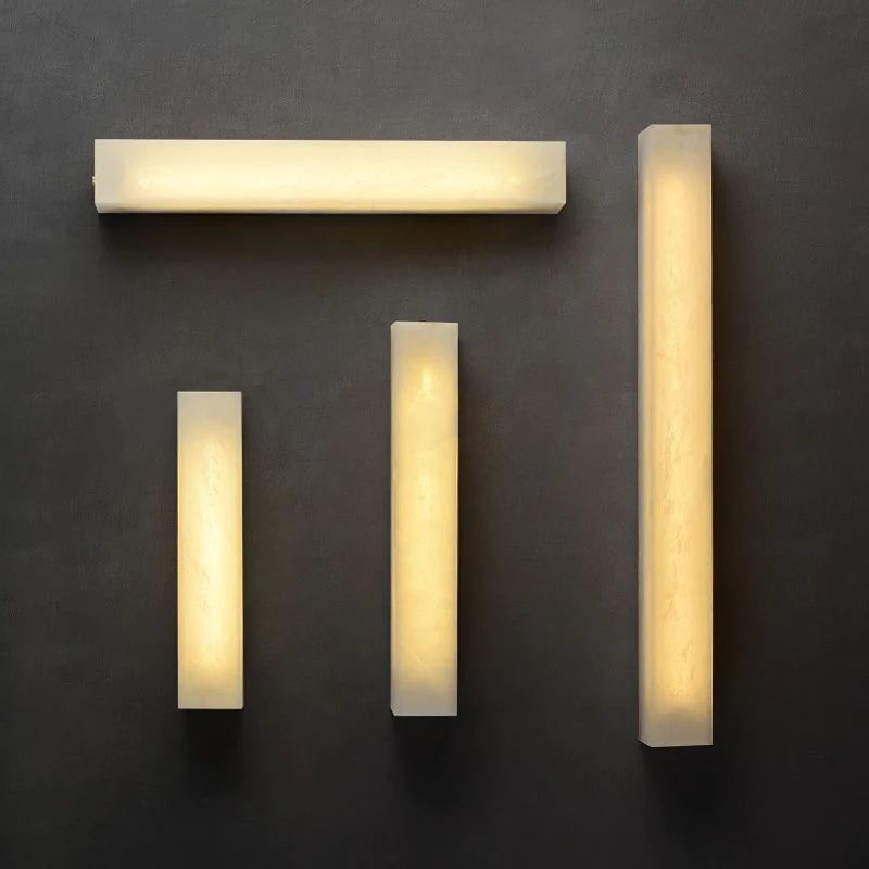 Simple Alabaster  Wall Sconce