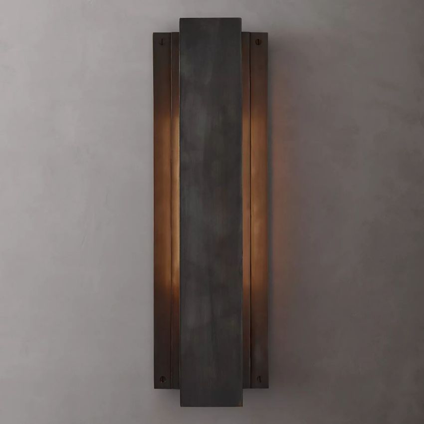 Alehsov Reflect Brass Wall Sconce-lampselegant