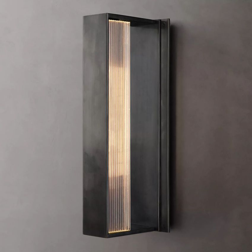 Alehsov Reflect Brass Wall Sconce-lampselegant