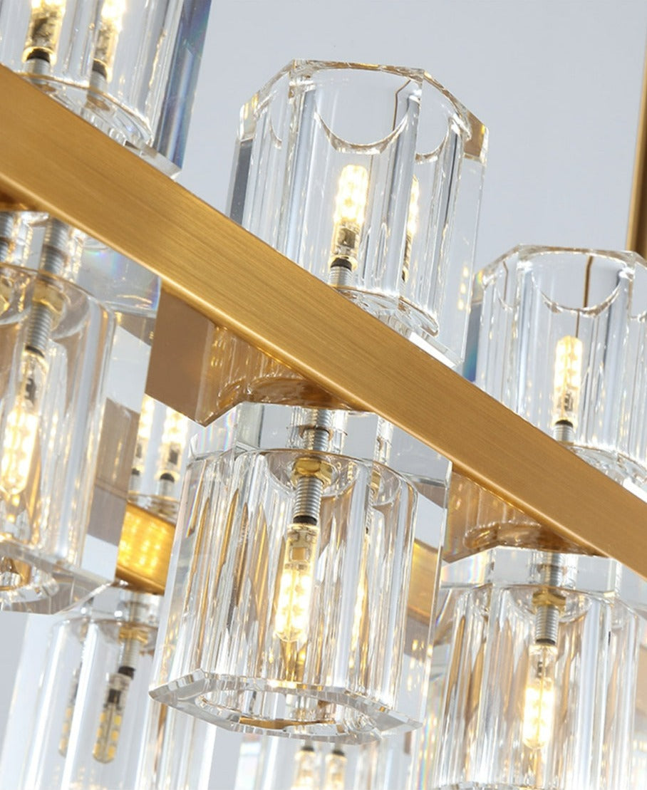 Arcachon 18-Light K9 Crystal Glass Modern Wall Lamp-konalight