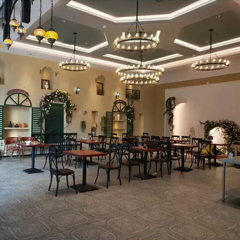 Camino Vintage Candelabra 2-Tier Round Chandelier 71“-konalight