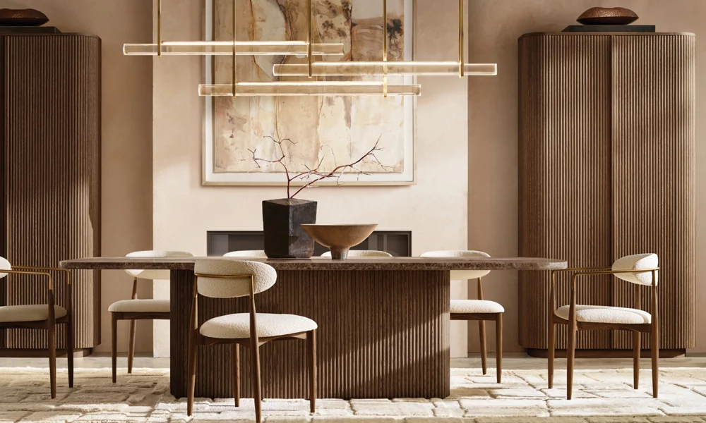 Auduben Crystal Triple Bar Linear Chandelier 60" 72"