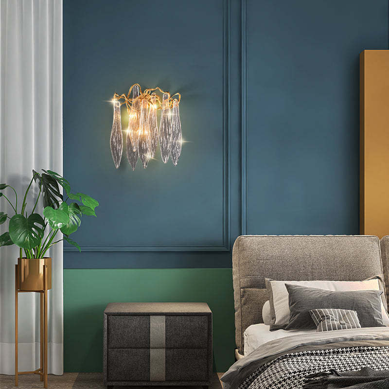 Branch Crystal Wall Sconce H26.3"-konalight