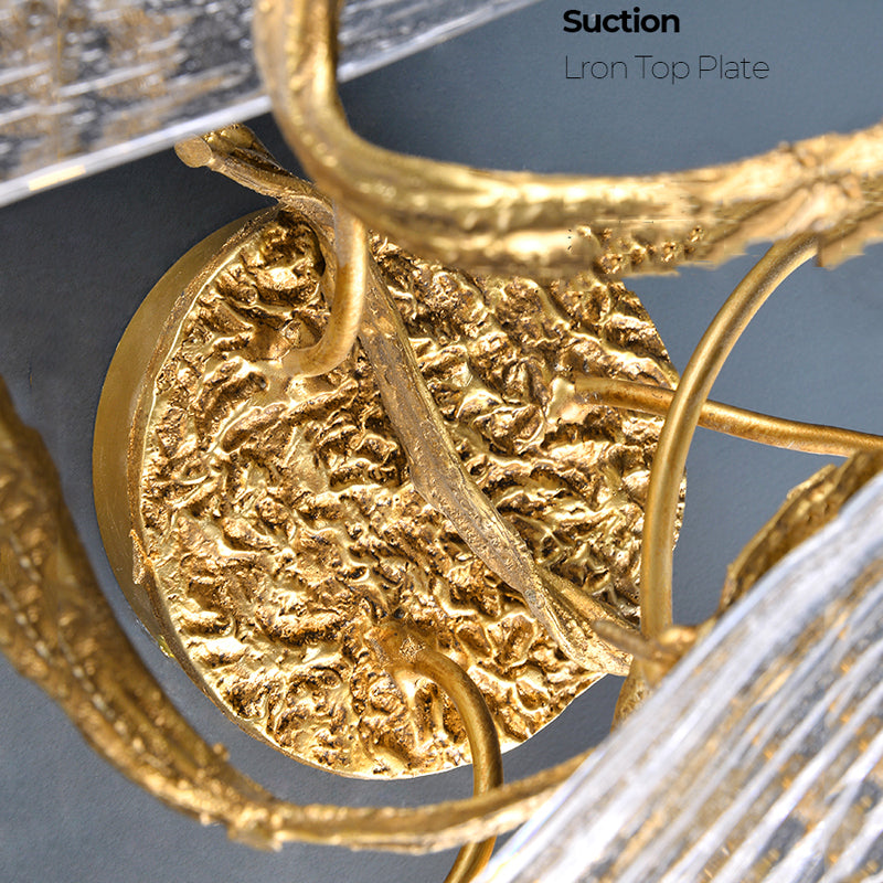 Branch Crystal Wall Sconce H26.3"-konalight