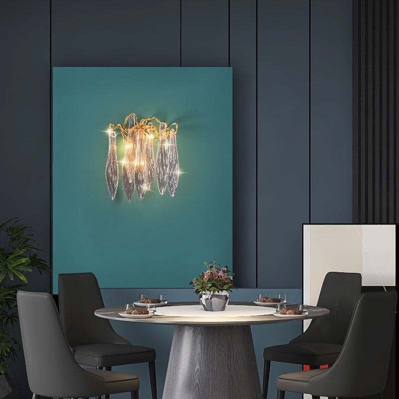 Branch Crystal Wall Sconce H26.3"-konalight