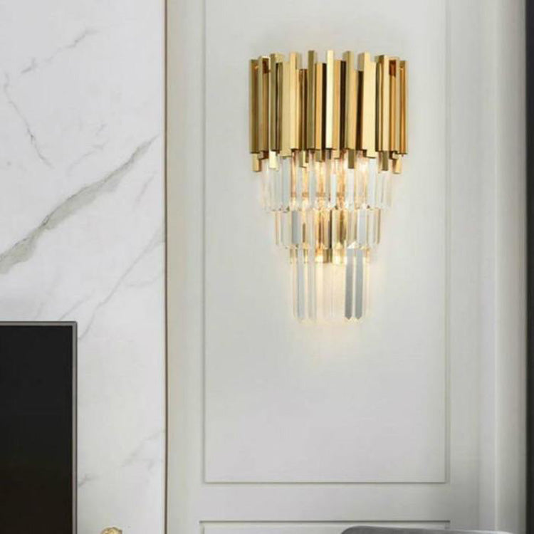 Modern Luxury Gold Plated Wall Sconce-konalight