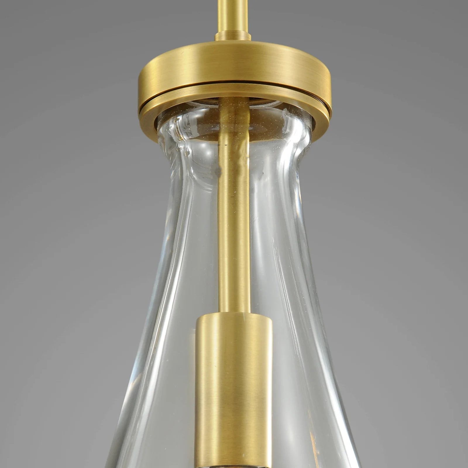 Raindrop Round 2-Lights Rod Chandelier-konalight