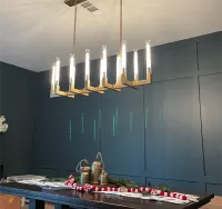 Cannele Linear Chandelier 67" For Kitchen Island