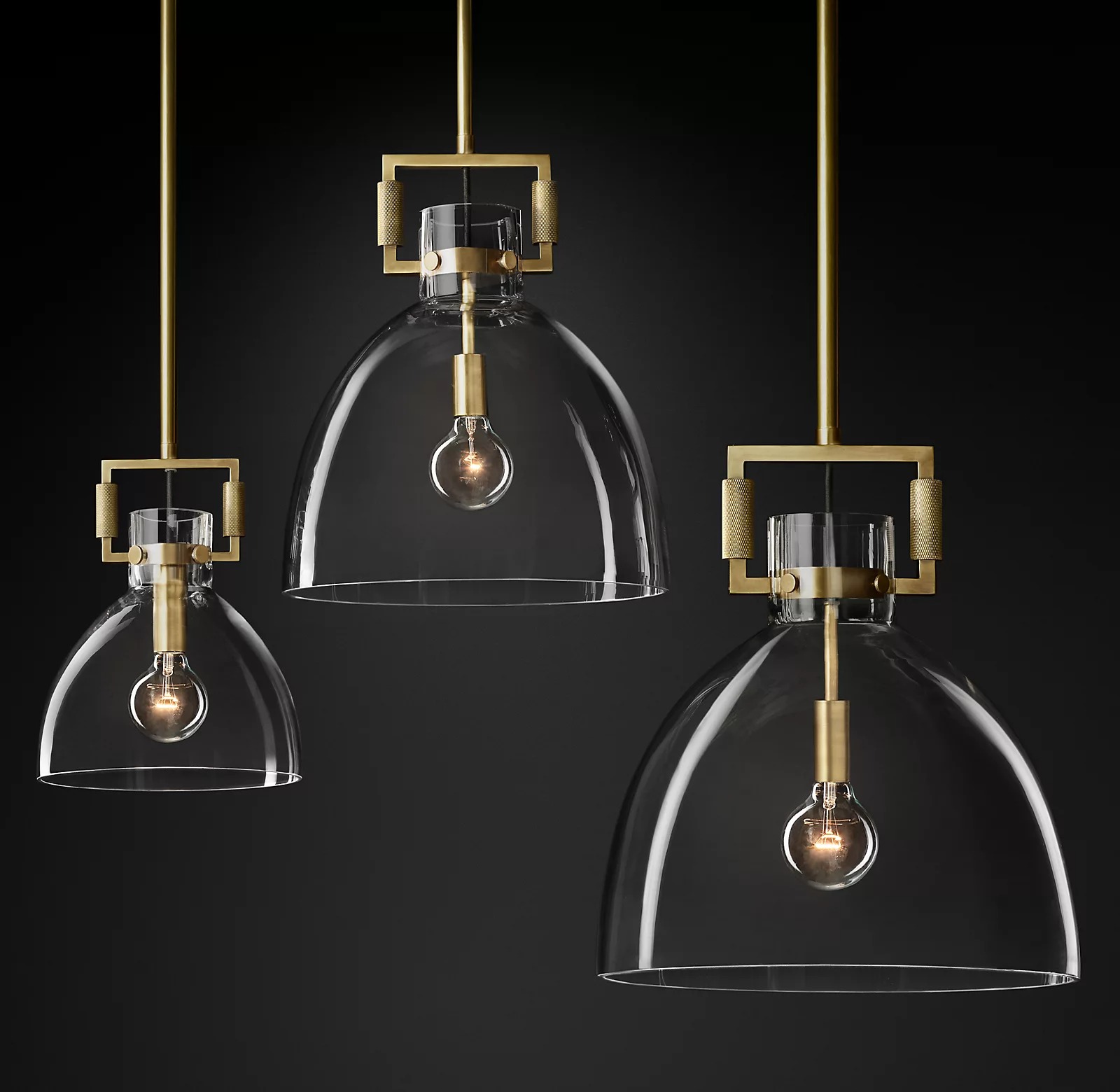 Machinist Clear Glass Shade Pendant Lamp-konalight