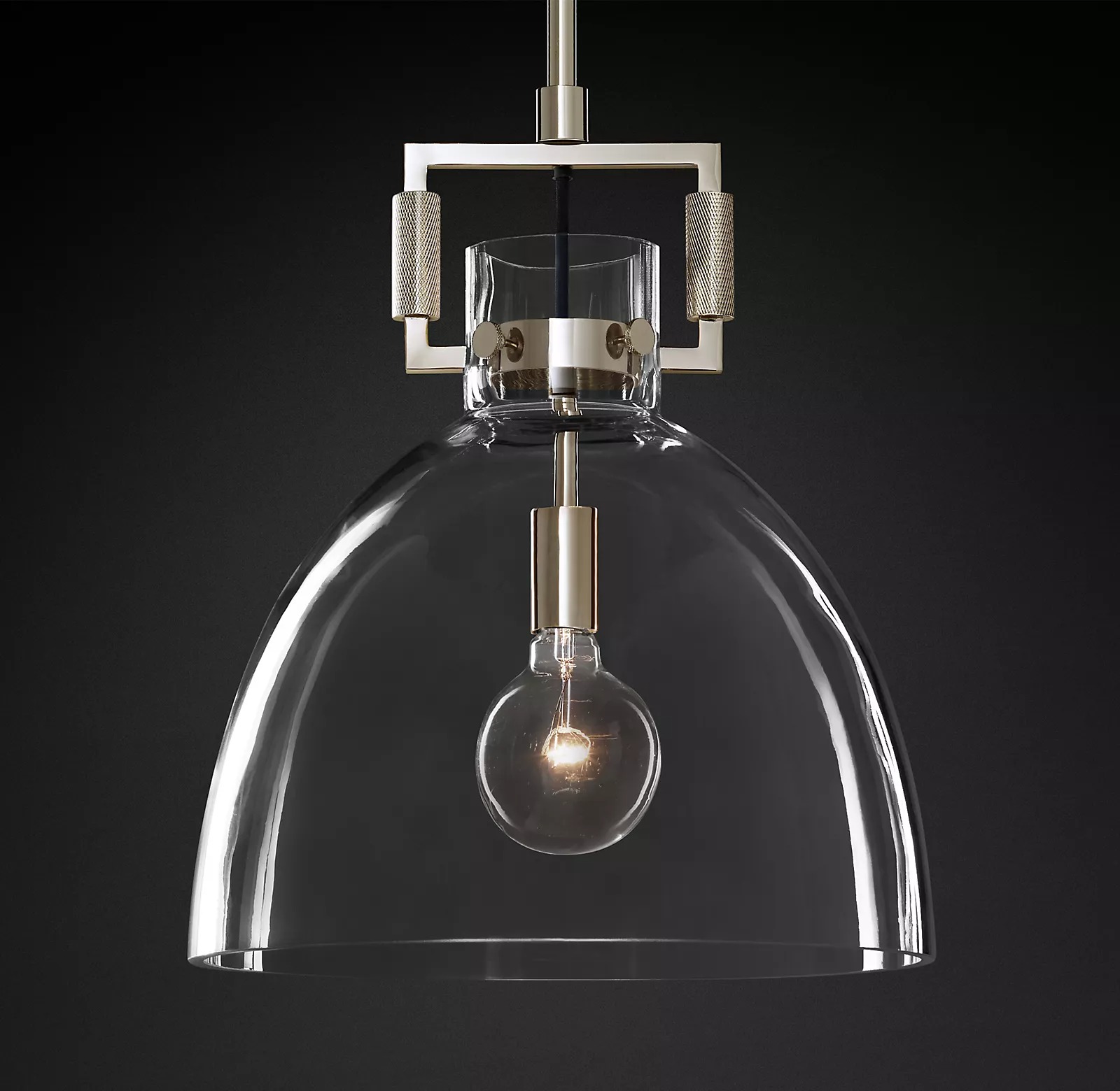Machinist Clear Glass Shade Pendant Lamp-konalight