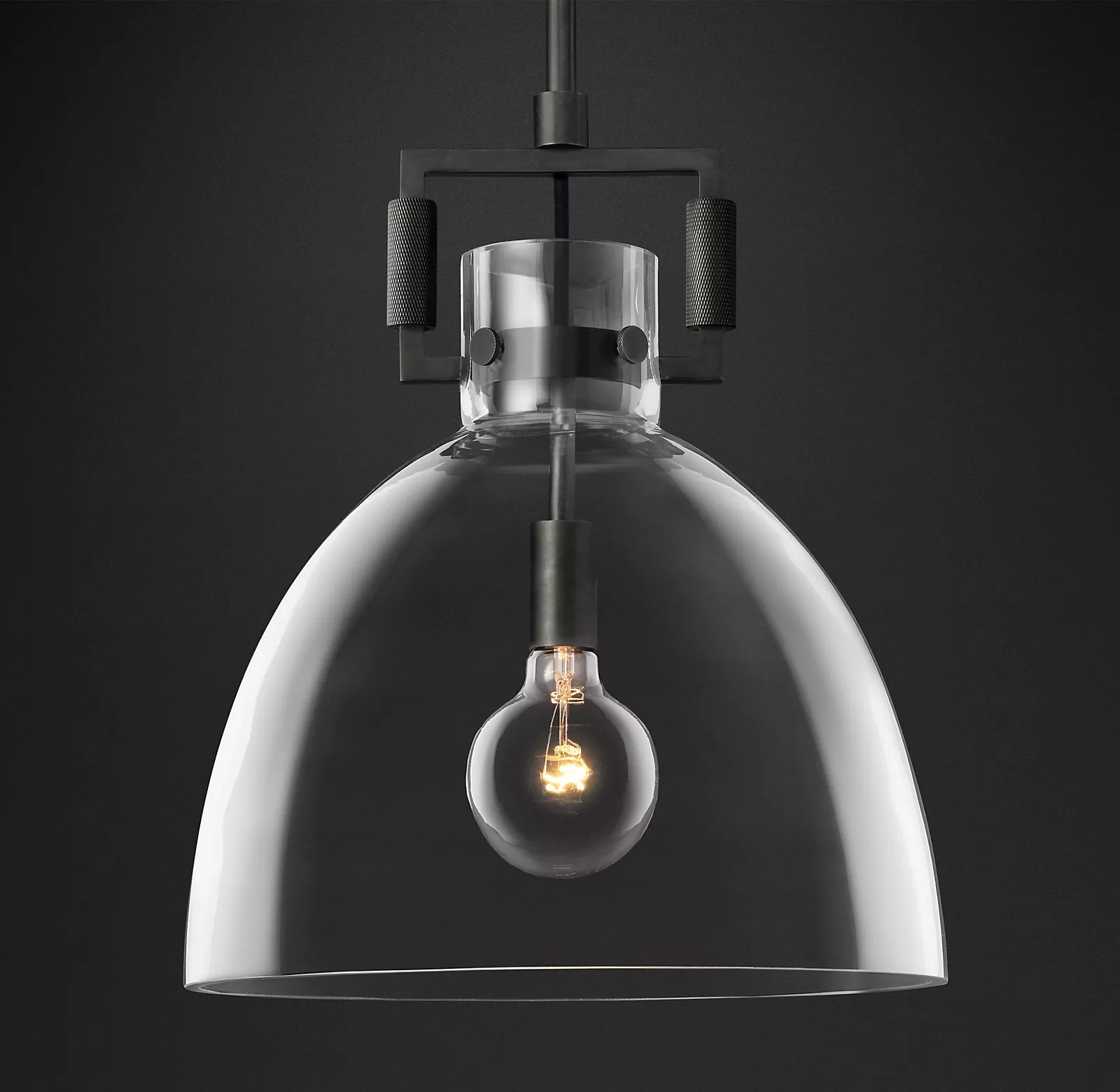 Machinist Clear Glass Shade Pendant Lamp-konalight