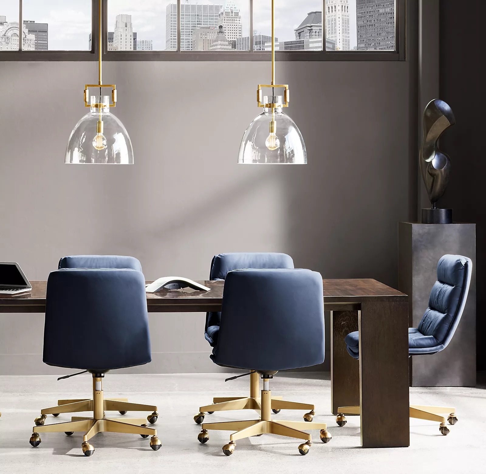 Machinist Clear Glass Shade Pendant Lamp-konalight