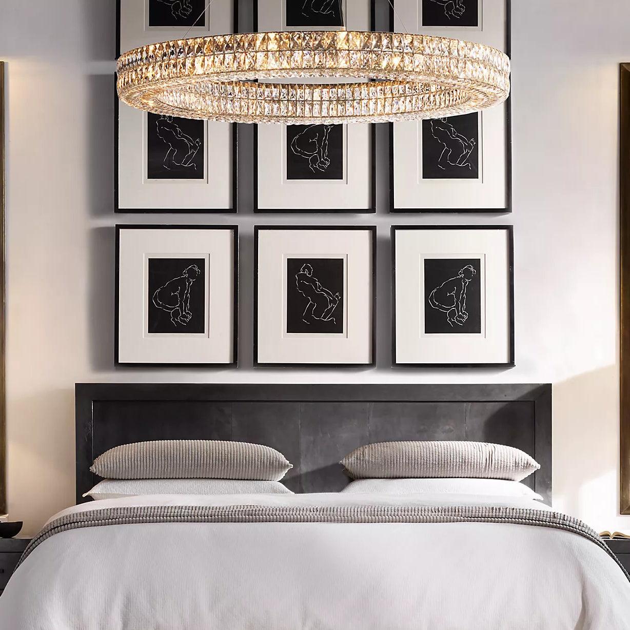 Crystal Glass Spiridon Round Chandelier 32" 44" 59" For Dinning Room-konalight