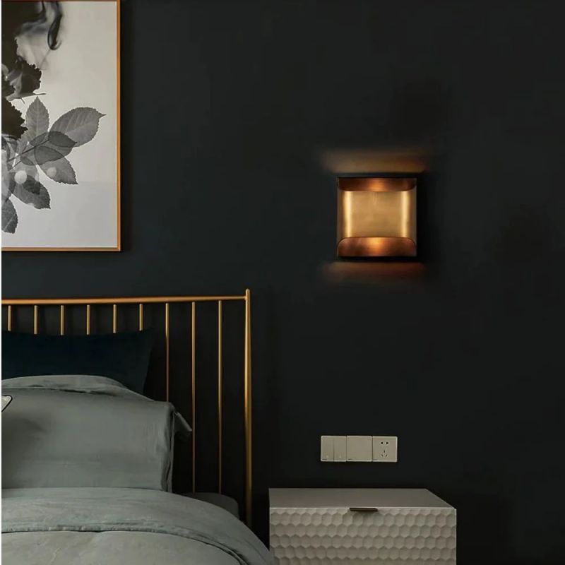 Domy Brass Wall Sconce 8"-konalight