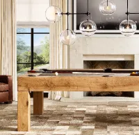 Fulcrum Glass globe mobile linear chandelier 60" For Living Room