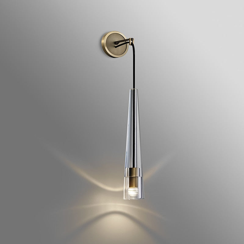 Yagern Crystal Long Wall Sconce-konalight