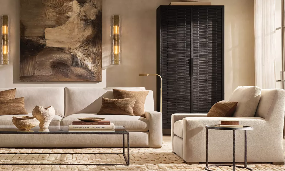 Lattice Clear Glass Sconce 15"