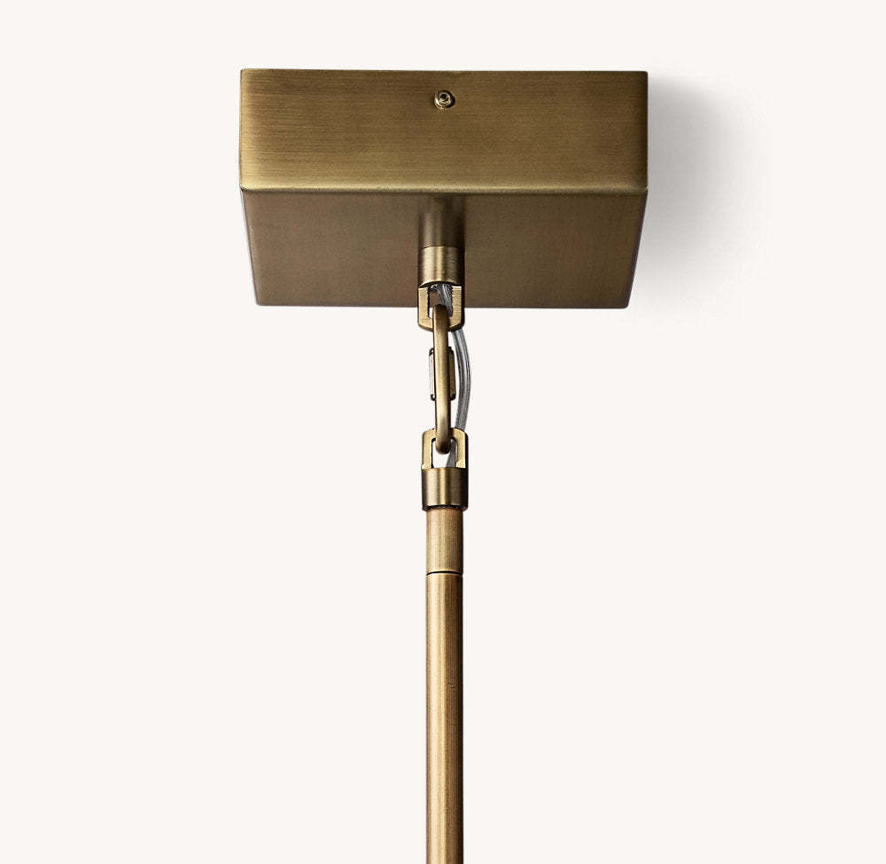 Lattice smoke glass pendant