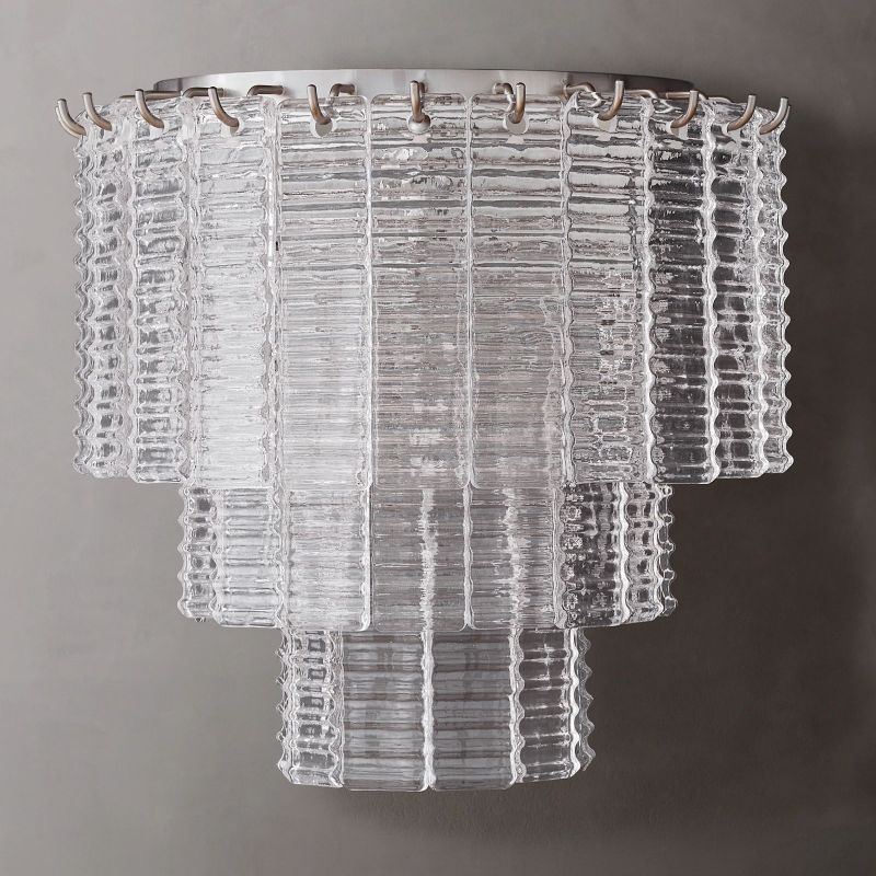 Sirene Clear/Smoke Glass Wall Sconce-konalight