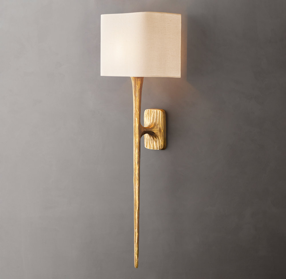 Thaddeus Sconce Grand Shaded Sconce Modern Wall Lamp