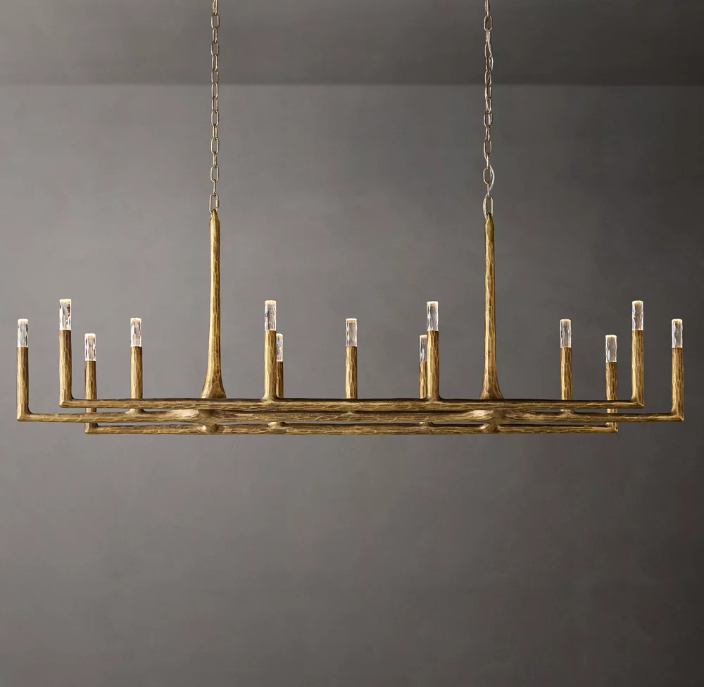 Thaddeus Linear Chandelier 72" 13-Lights For Living Room-alimialighting