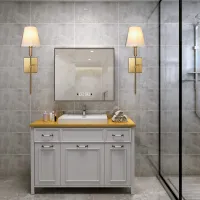 Torch Fabric Shade Wall Sconce