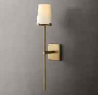 Torch Fabric Shade Wall Sconce