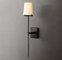 Torch Fabric Shade Wall Sconce