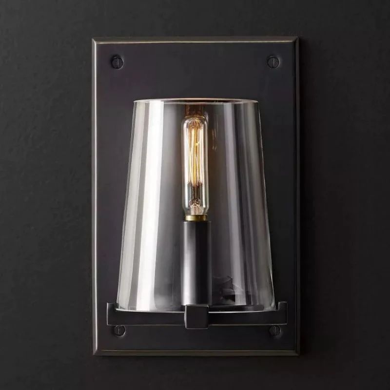Trophy Glass Wall Sconce For Bedroom-konalight