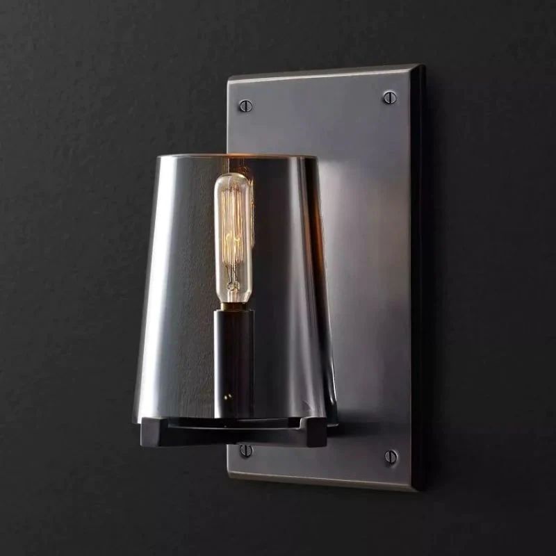 Trophy Glass Wall Sconce For Bedroom-konalight