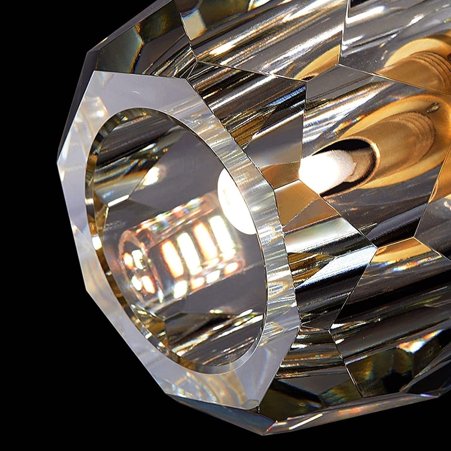 Boule De Smoke Crystal Linear Wall Sconce-konalight