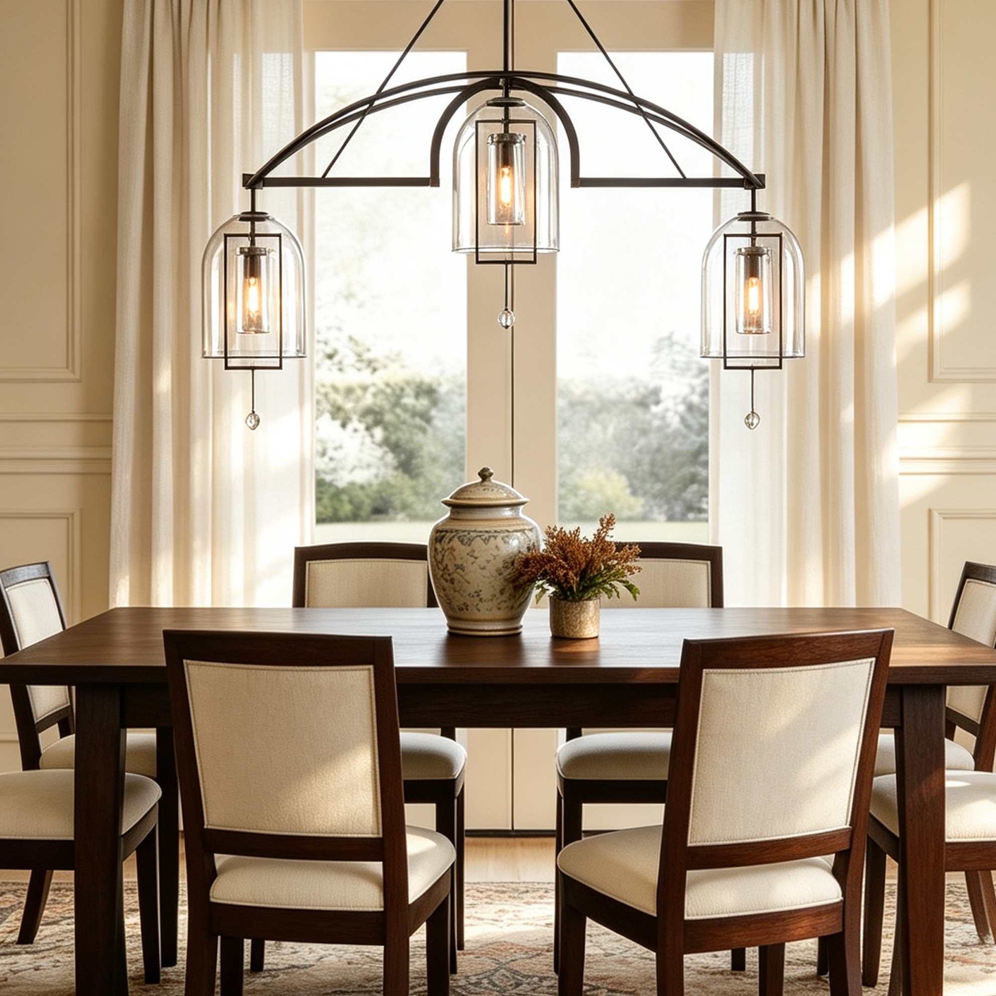 Fulcrum Linear Chandelier 73" For Living Room-lampselegant