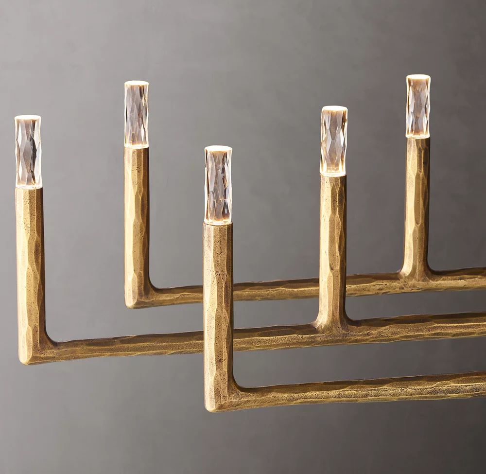 Thaddeus Linear Chandelier 96" 17-Lights For Living Room-konalight