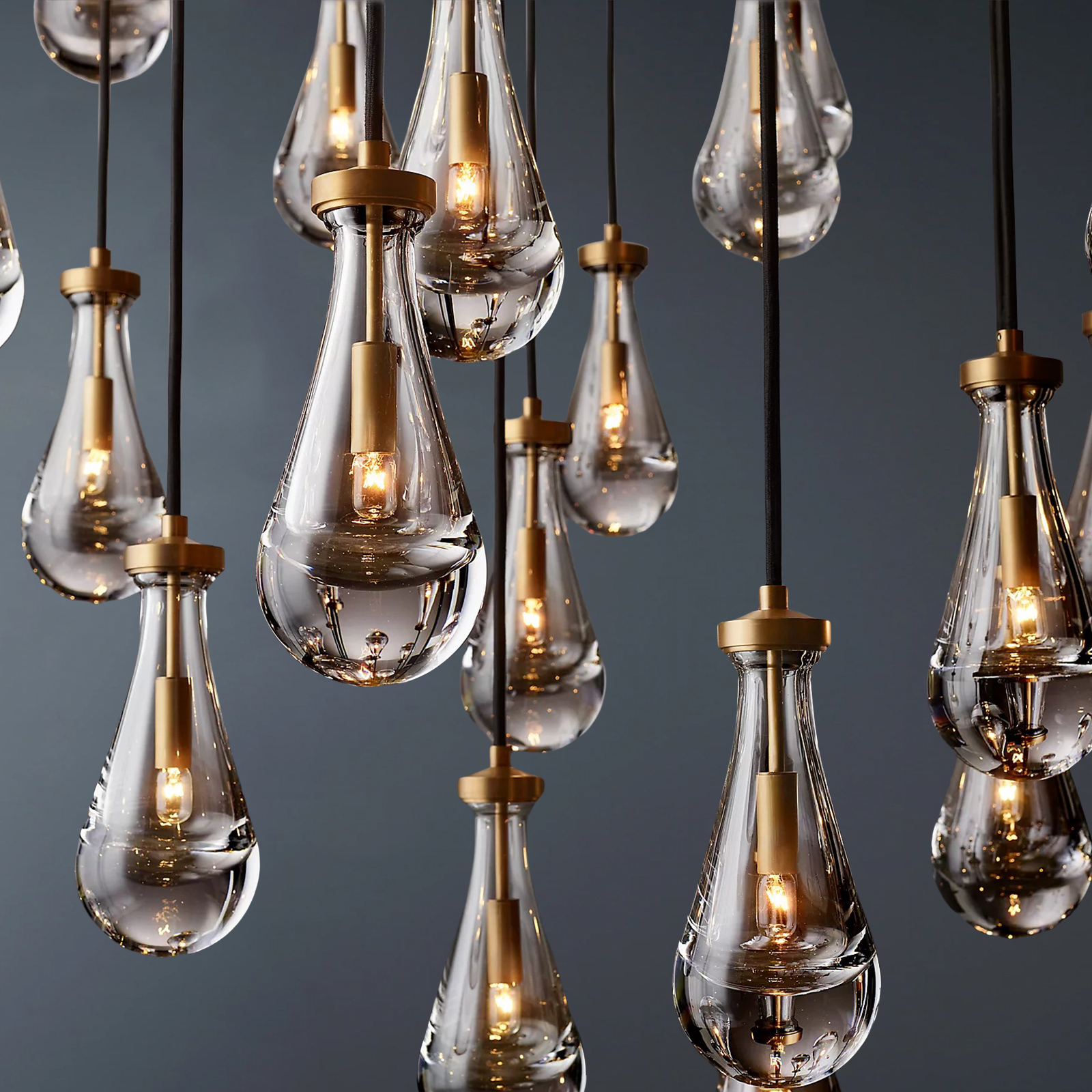 Raindrop Round Chandelier 60"-konalight