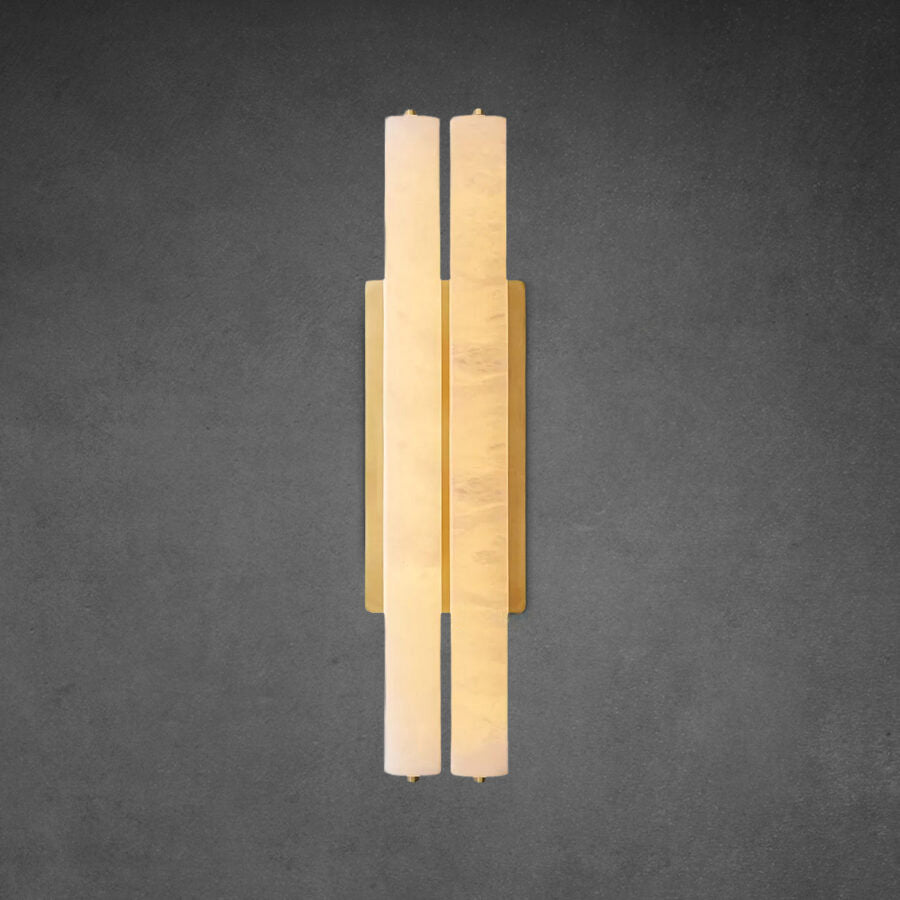 Audubon Alabaster Double Sconce